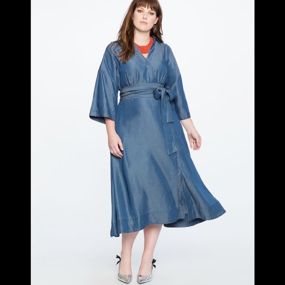 eloquii denim dress